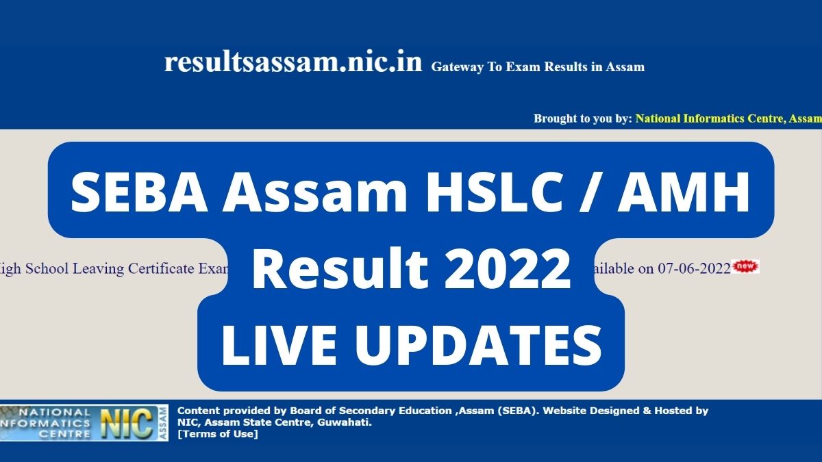 Assam HSLC 10th Result 2022 
